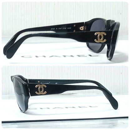 Chanel Sunglasses Black CC Logo GD Wellington Eyewear — view 3