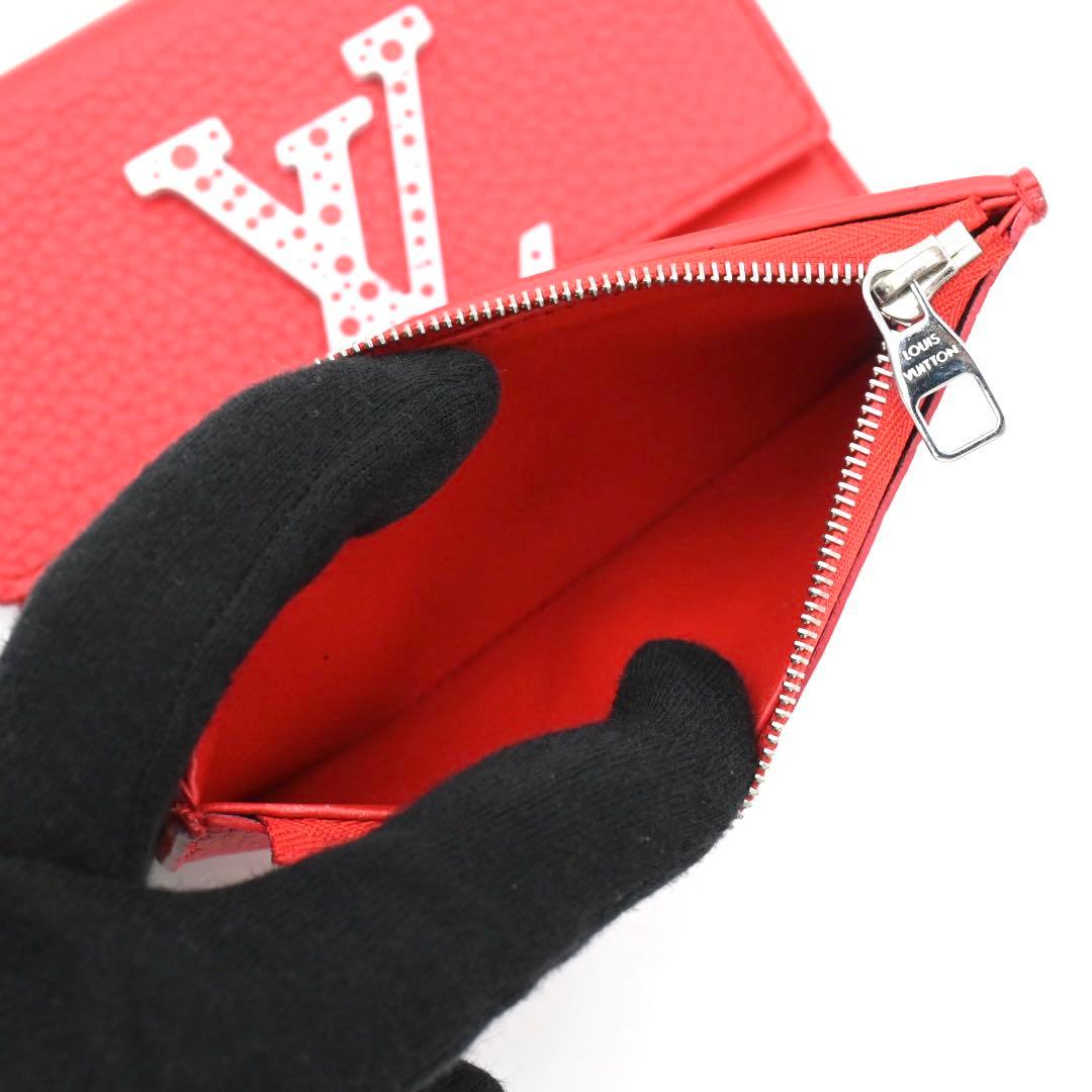 Louis Vuitton Capucines Compact Folded Wallet Yayoi Kusama Collaboration Red — view 5