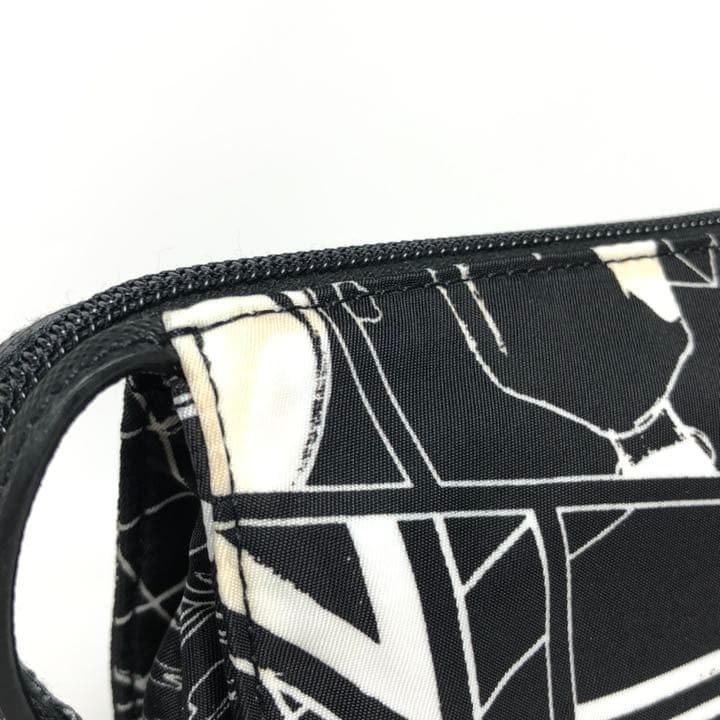 Prada Clutch Bag Pouch Comic Pattern Black And White Monotone