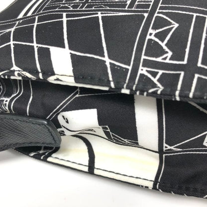 Prada Clutch Bag Pouch Comic Pattern Black And White Monotone