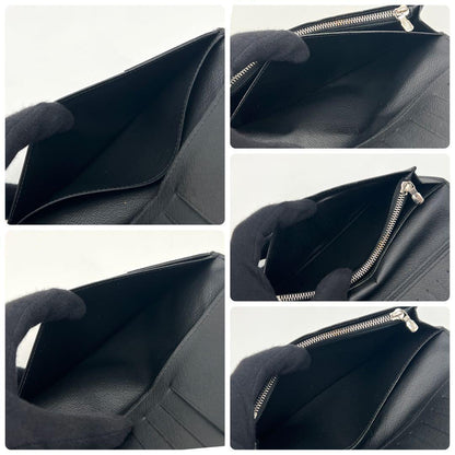 Louis Vuitton Epi Portefeuille Brazza Wallet Black Business — view 4