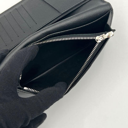 Louis Vuitton Epi Portefeuille Brazza Wallet Black Business — view 5