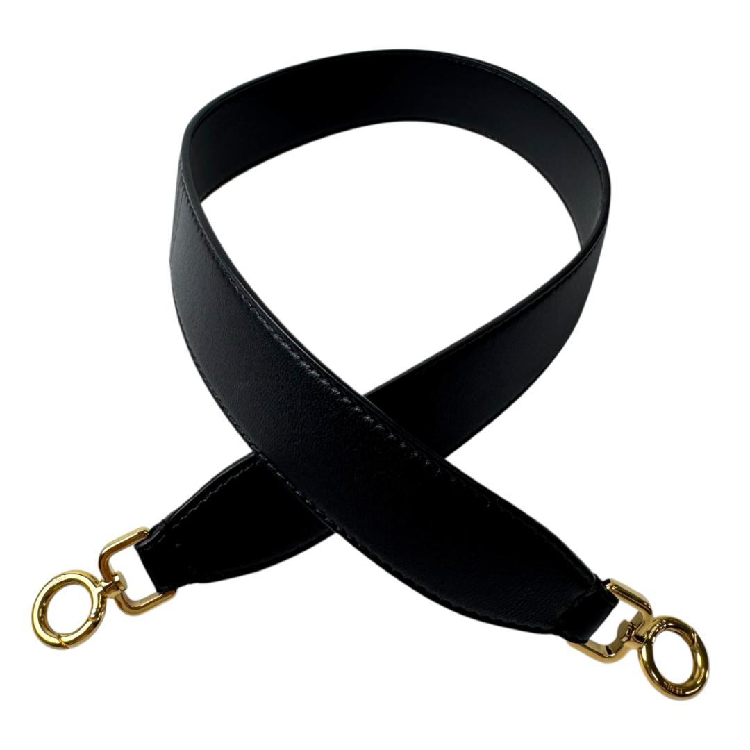 Fendi Mini Strap You Shoulder Black Gold