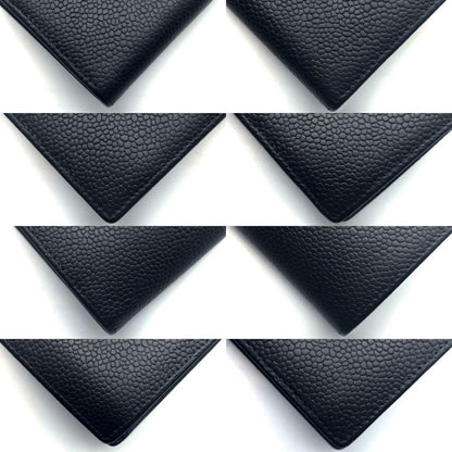 Chanel Wallet Coco Stitch Caviar Leather Kiss Lock — view 8