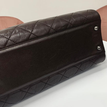 Chanel Chanel Quilted Caviar Leather 2-Way Handbag
