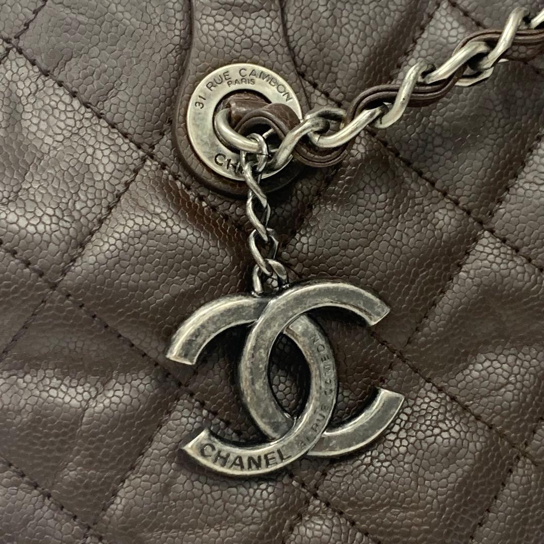 Chanel Chanel Quilted Caviar Leather 2-Way Handbag