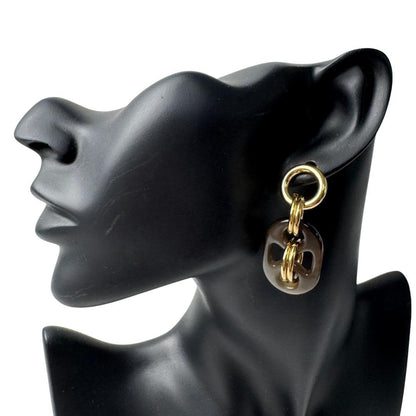 Hermes Earrings PM Buffalo Horn — view 4