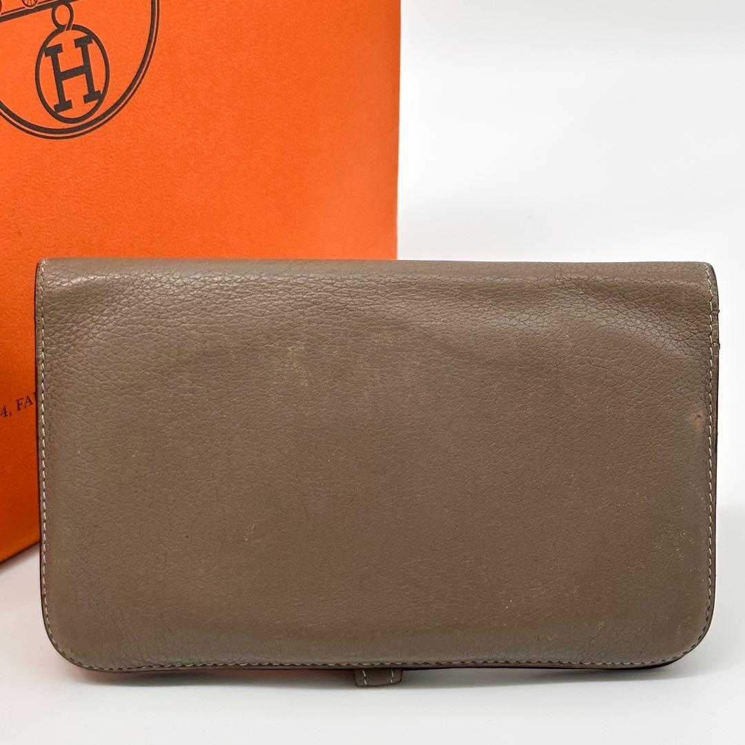 Hermes Dogon GM Duo Taurillon Clemence Wallet