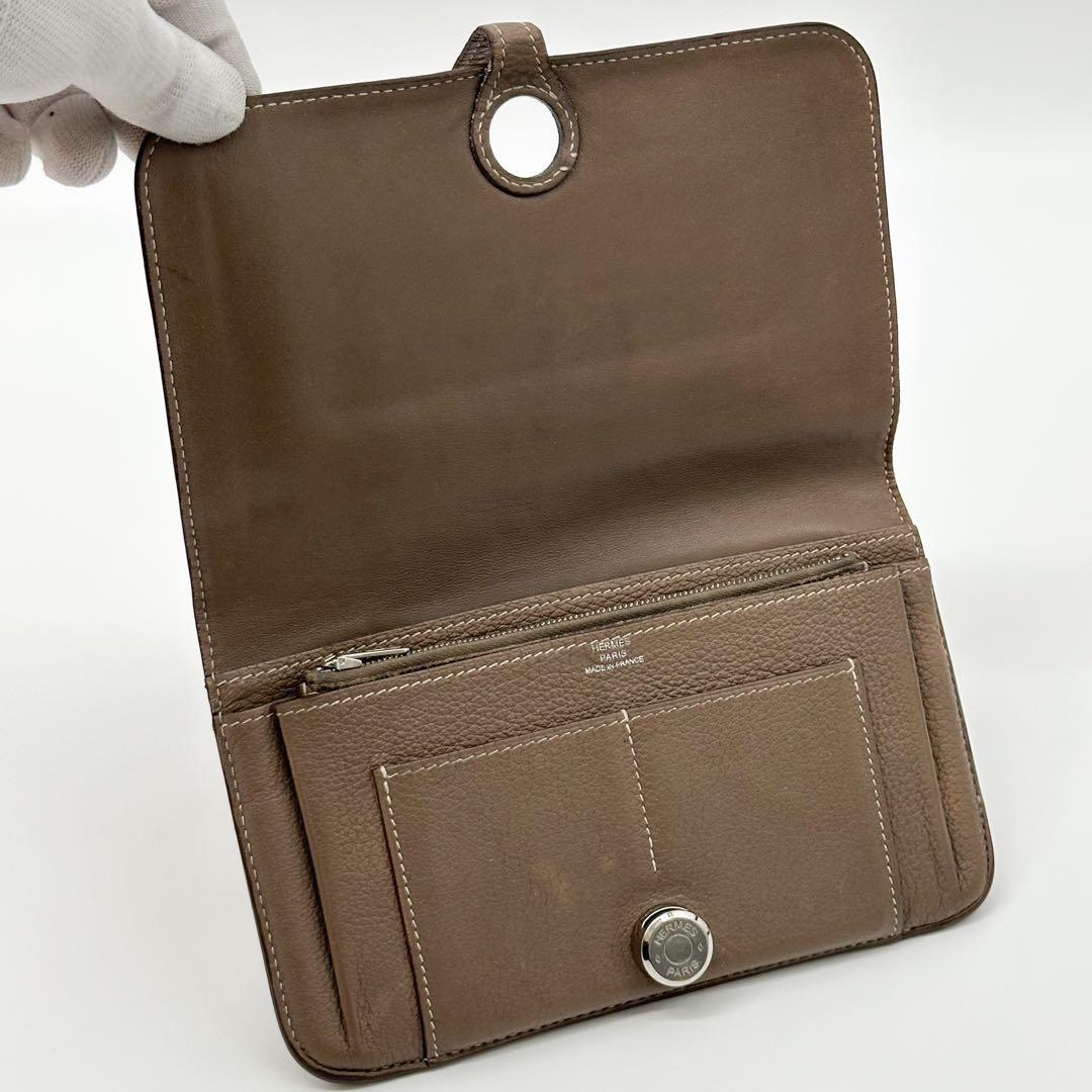 Hermes Dogon GM Duo Taurillon Clemence Wallet