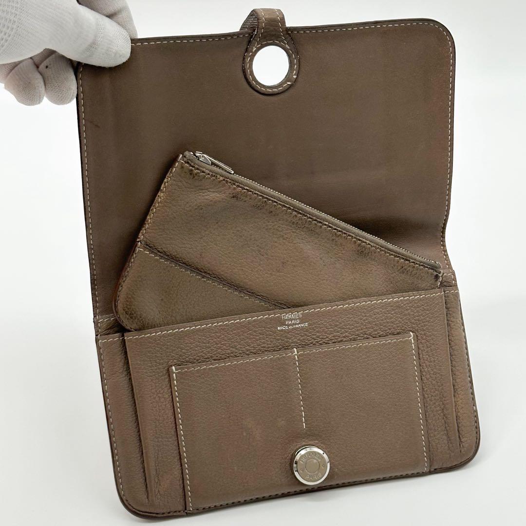 Hermes Dogon GM Duo Taurillon Clemence Wallet