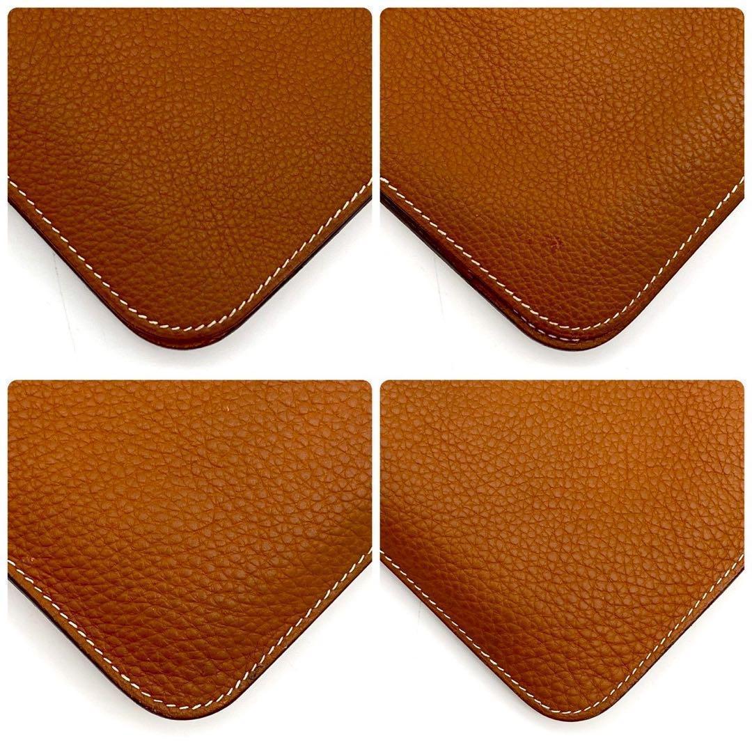 Hermes Dogon GM Togo Leather Wallet Brown Bifold — view 6