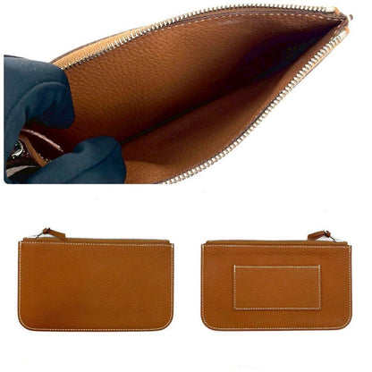 Hermes Dogon GM Togo Leather Wallet Brown Bifold — view 9
