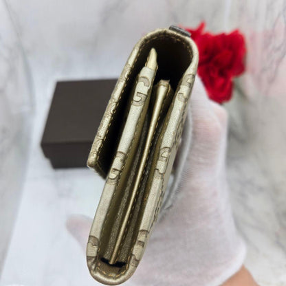 Gucci Guccissima Wallet GG Charm Gold — view 8