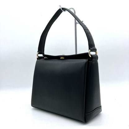 Gucci Handbag Leather Black Turnlock