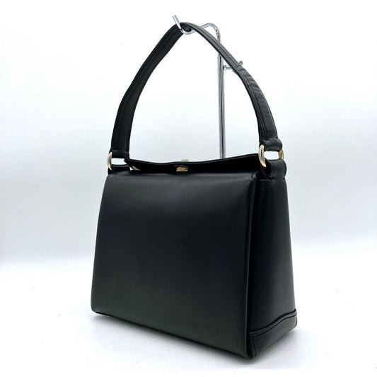 Gucci Handbag Leather Black Turnlock