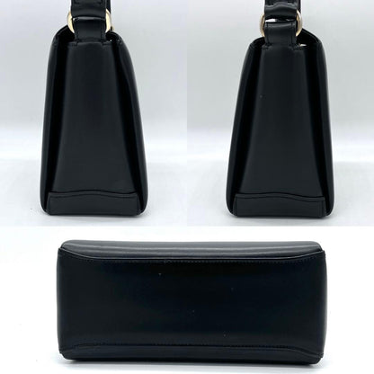 Gucci Handbag Leather Black Turnlock