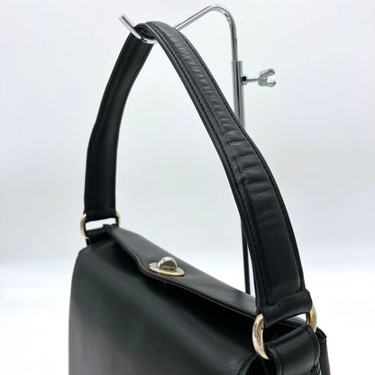 Gucci Handbag Leather Black Turnlock