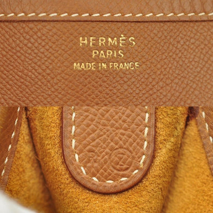 HERMES Evelyn GM I Togo Leather Brown Tan Shoulder Bag Purse Tote GHW