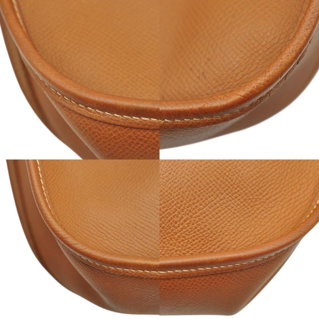 HERMES Evelyn GM I Togo Leather Brown Tan Shoulder Bag Purse Tote GHW
