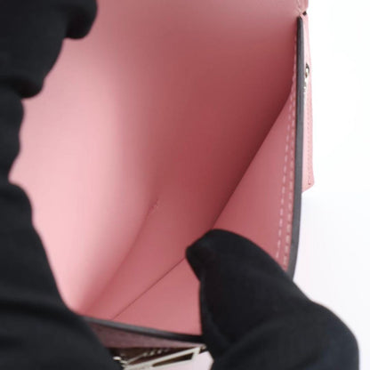 Hermes Bearn Compact Touch Pink Bifold Wallet — view 3