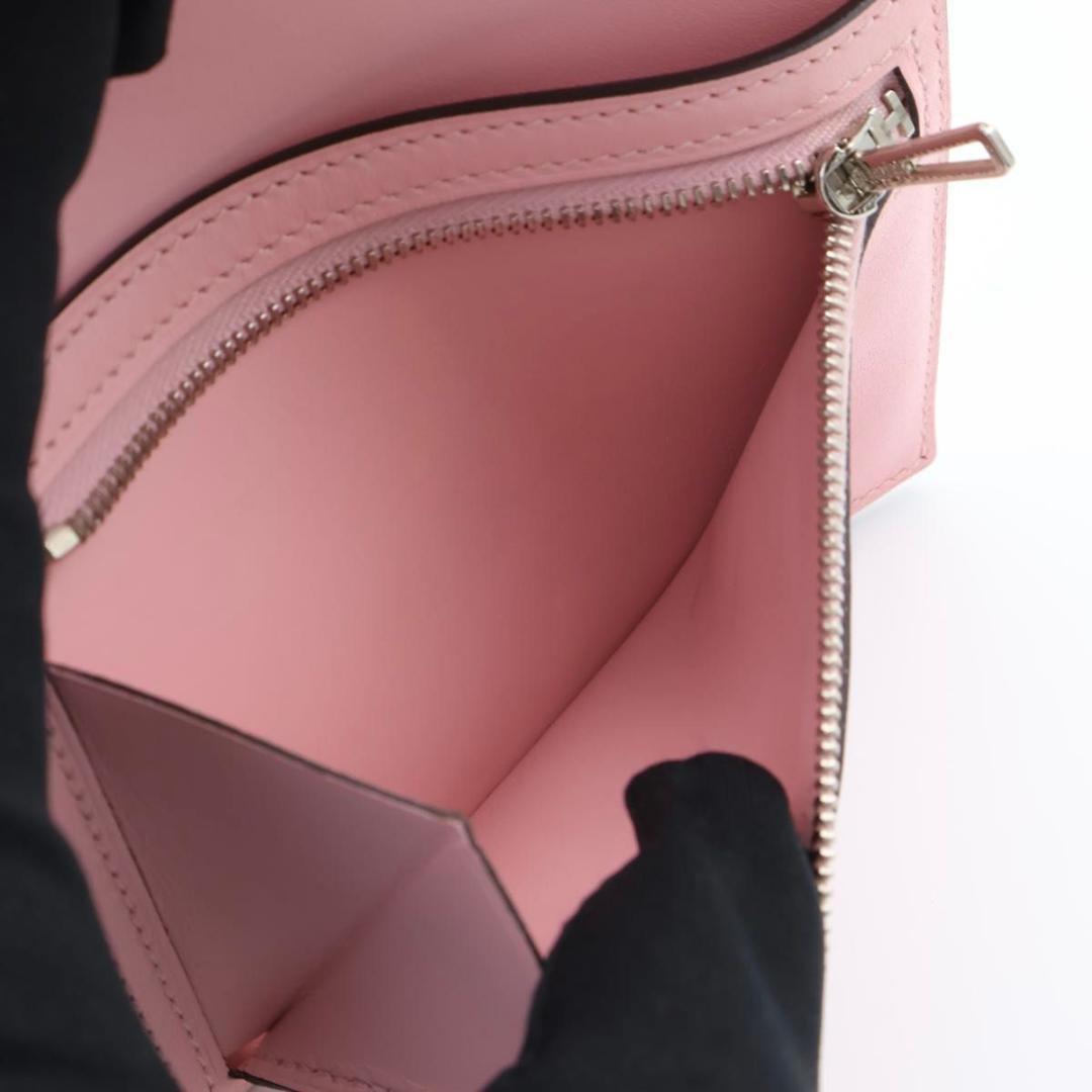 Hermes Bearn Compact Touch Pink Bifold Wallet — view 4