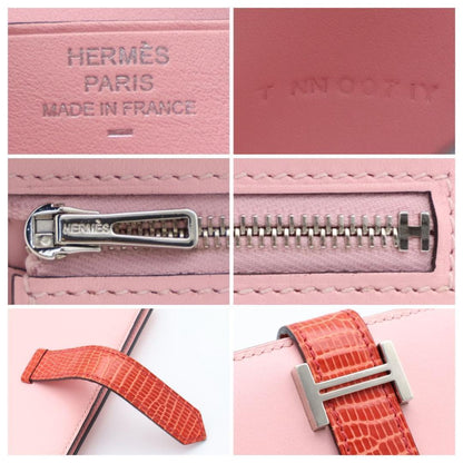 Hermes Bearn Compact Touch Pink Bifold Wallet — view 7