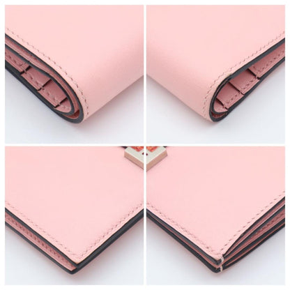 Hermes Bearn Compact Touch Pink Bifold Wallet — view 8