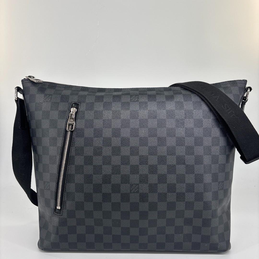 Louis Vuitton Damier Graphite Mick GM Shoulder Bag Black