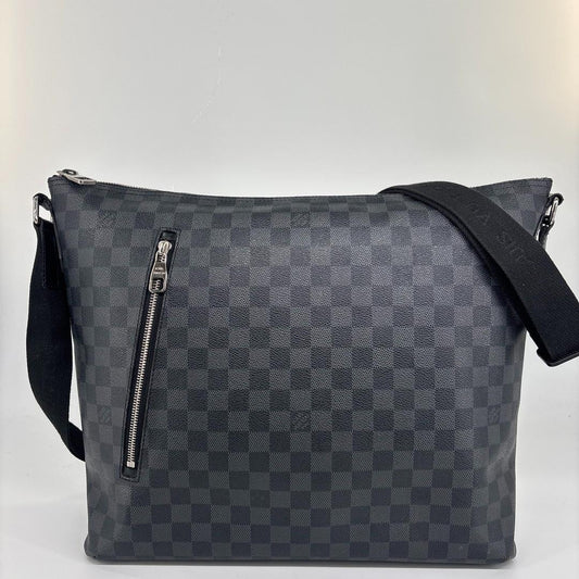 Louis Vuitton Damier Graphite Mick GM Shoulder Bag Black