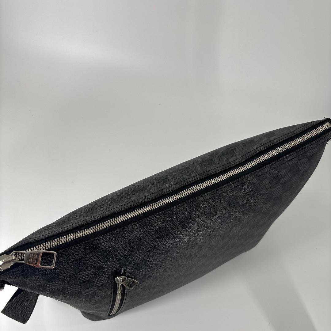 Louis Vuitton Damier Graphite Mick GM Shoulder Bag Black