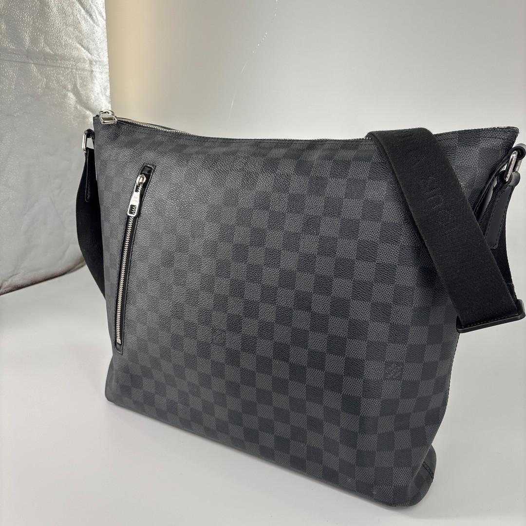 Louis Vuitton Damier Graphite Mick GM Shoulder Bag Black