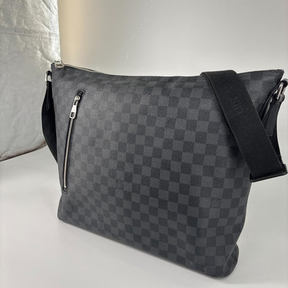 Louis Vuitton Damier Graphite Mick GM Shoulder Bag Black