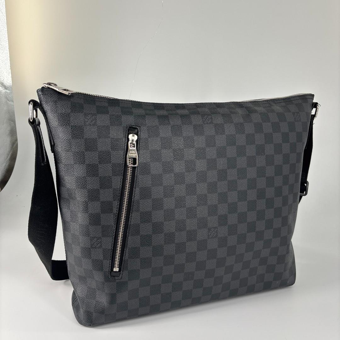 Louis Vuitton Damier Graphite Mick GM Shoulder Bag Black