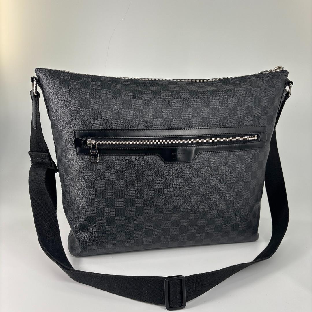 Louis Vuitton Damier Graphite Mick GM Shoulder Bag Black