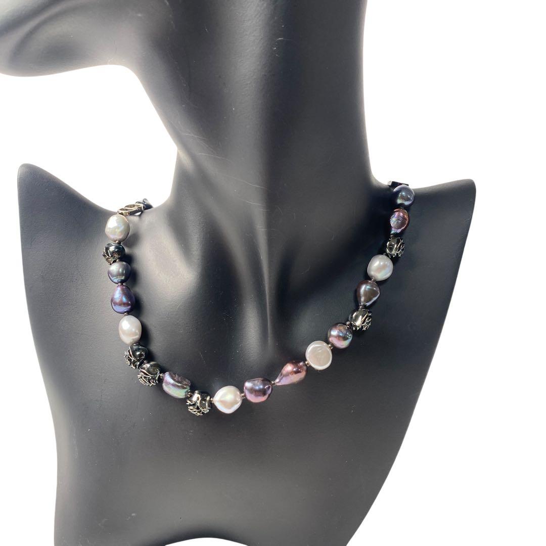 Dior Rose Pearl Freshwater Pearl Necklace Pendant Choker