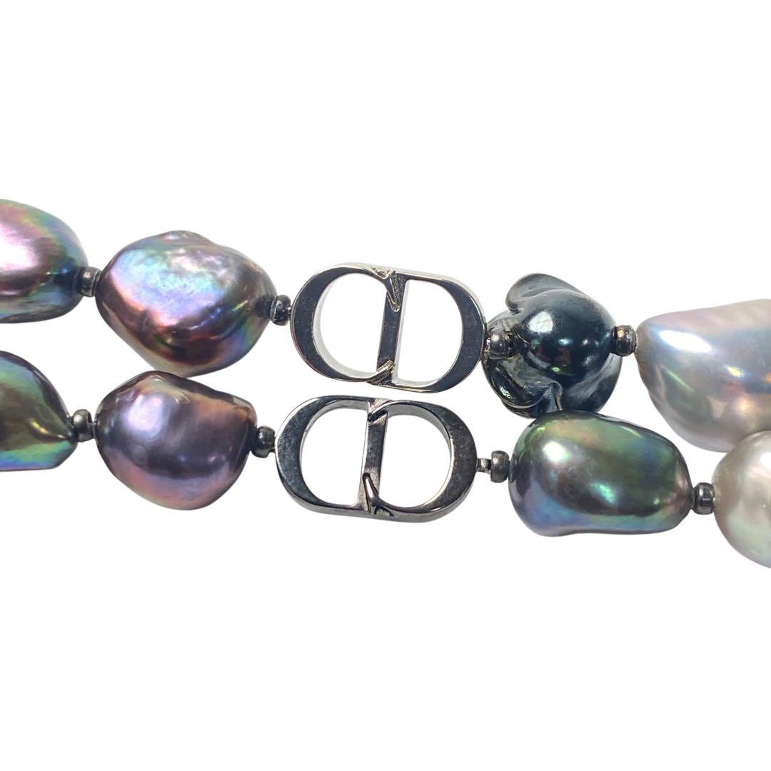 Dior Rose Pearl Freshwater Pearl Necklace Pendant Choker