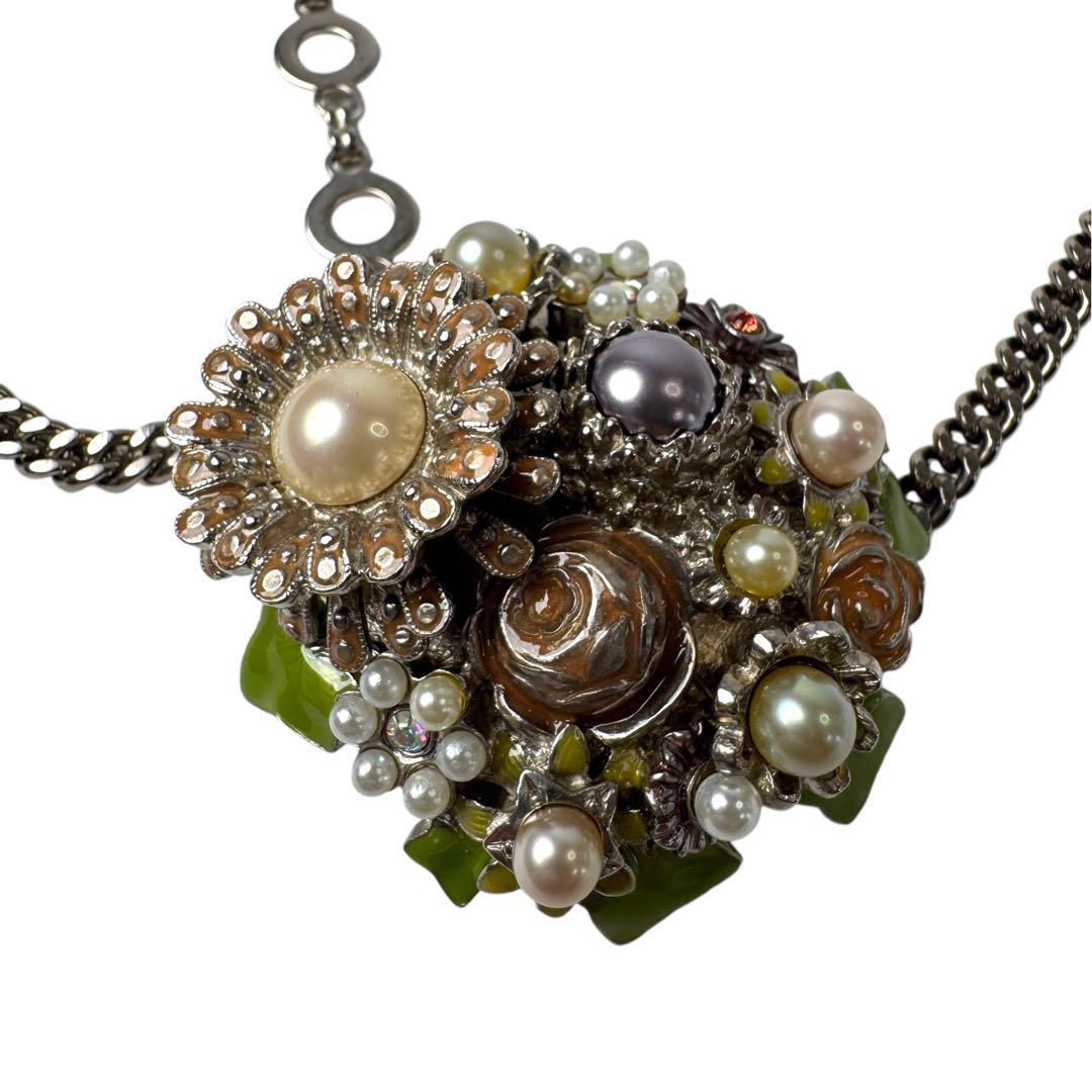 Chanel 05P Floral Chain Belt Necklace 2-Way CC Logo — view 5