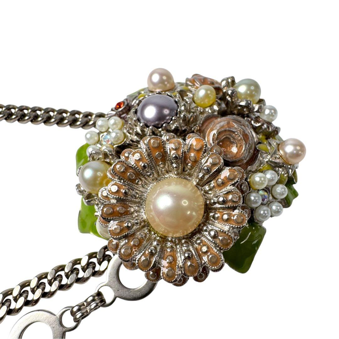 Chanel 05P Floral Chain Belt Necklace 2-Way CC Logo — view 6