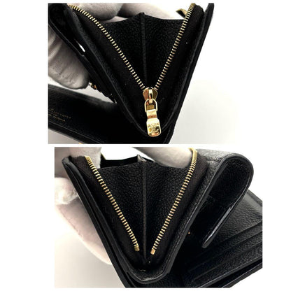 Louis Vuitton Wallet Monogram Empreinte Metis Compact Black Handbag — view 8