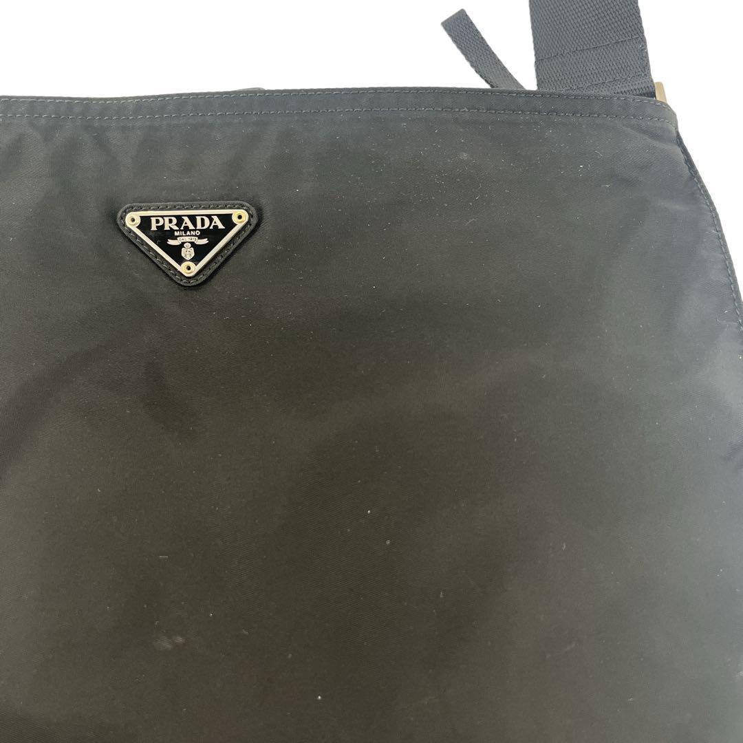 Good Quality Prada Shoulder Bag Camera Bag Triangle Logo Nylon Black Y2k