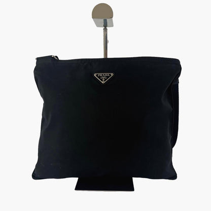 Good Quality Prada Shoulder Bag Camera Bag Triangle Logo Nylon Black Y2k