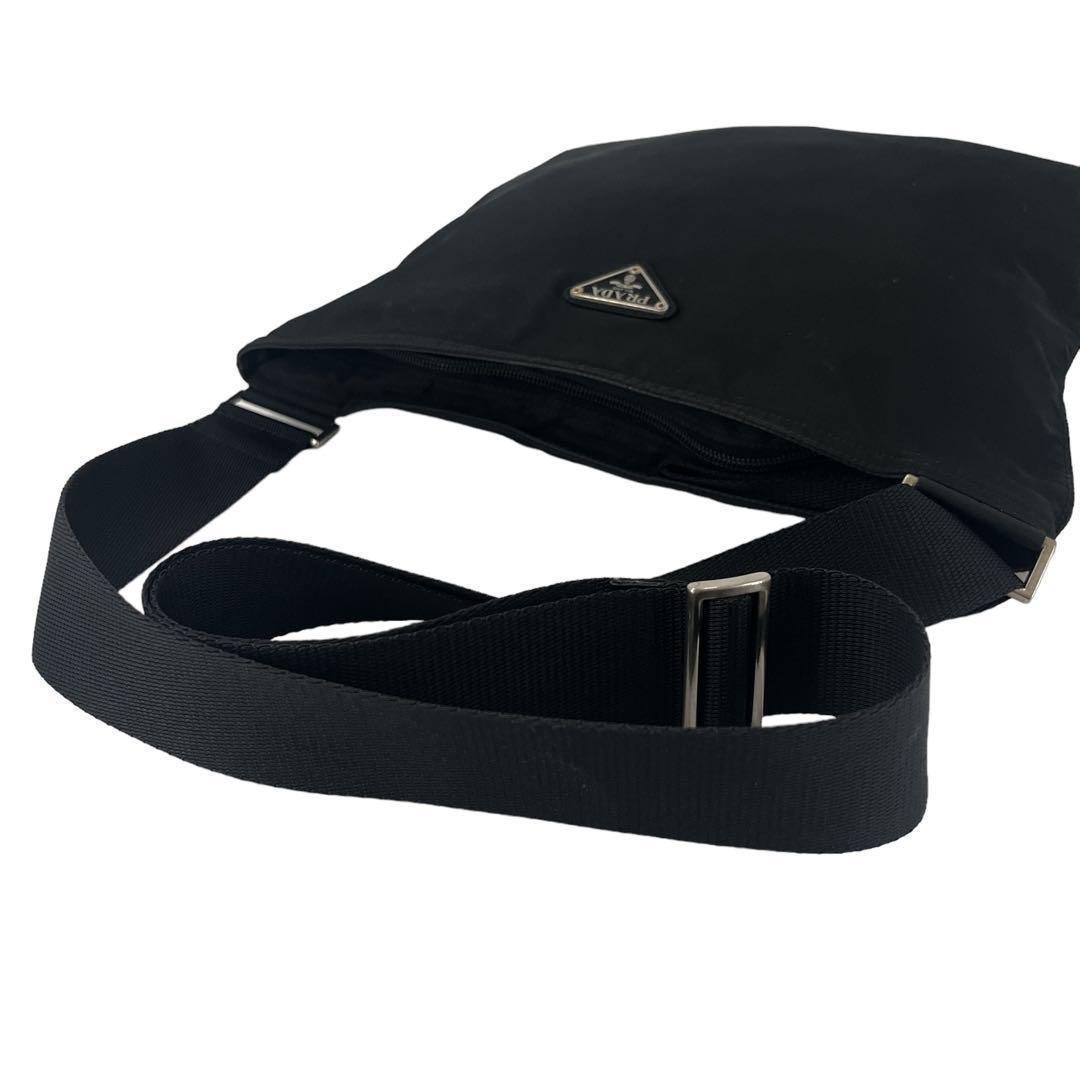 Good Quality Prada Shoulder Bag Camera Bag Triangle Logo Nylon Black Y2k