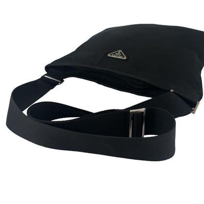 Good Quality Prada Shoulder Bag Camera Bag Triangle Logo Nylon Black Y2k