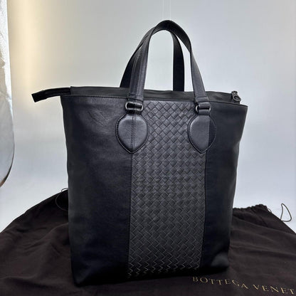 Bottega Veneta Super Intrecciato Tote Black — view 4