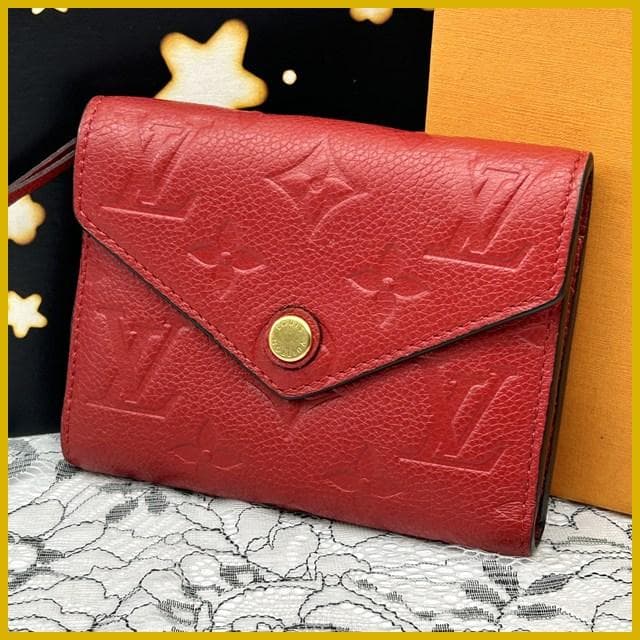 Louis Vuitton Empreinte Portefeuille Victorine Red Wallet
