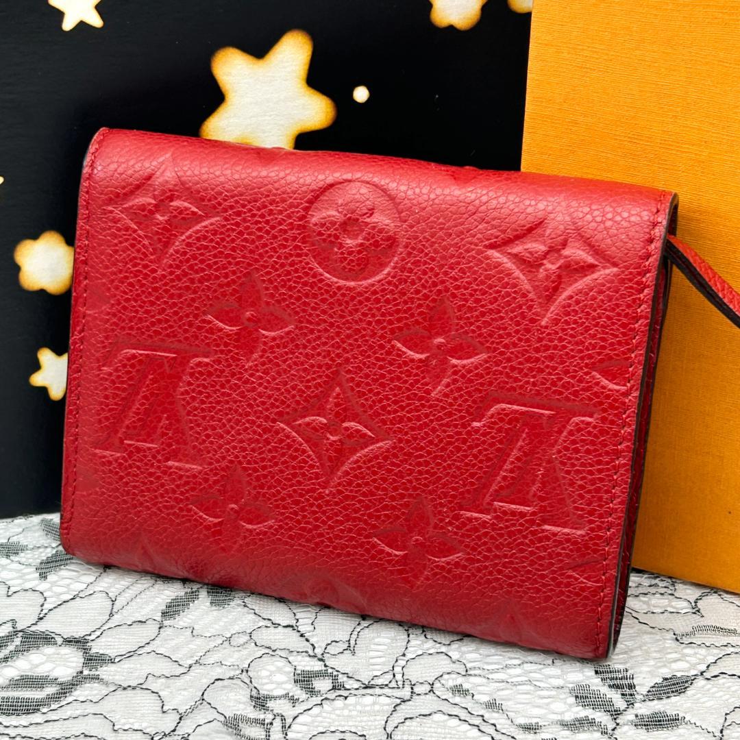 Louis Vuitton Empreinte Portefeuille Victorine Red Wallet — view 2