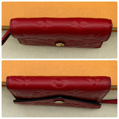 Louis Vuitton Empreinte Portefeuille Victorine Red Wallet — view 3