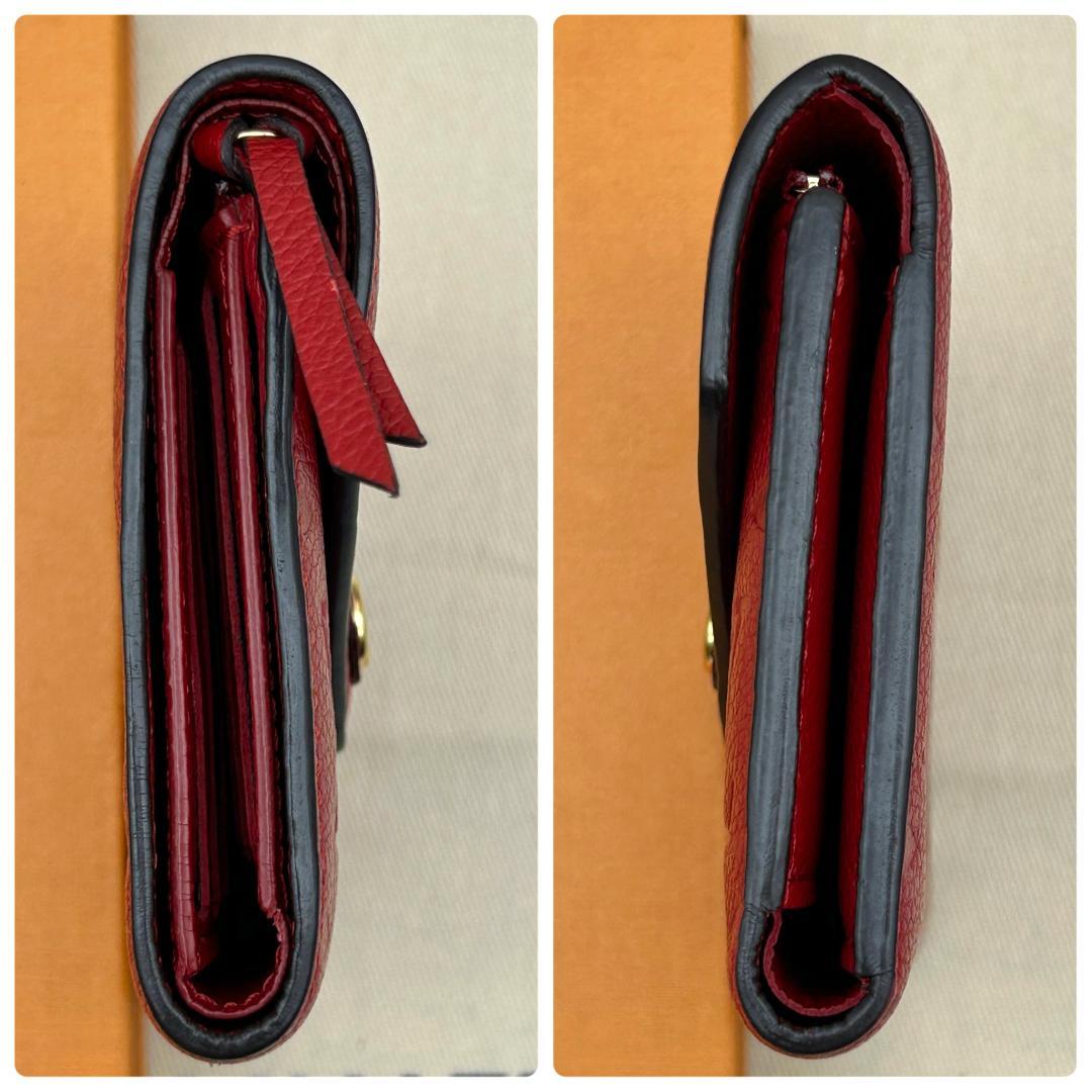 Louis Vuitton Empreinte Portefeuille Victorine Red Wallet — view 4
