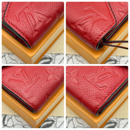Louis Vuitton Empreinte Portefeuille Victorine Red Wallet — view 5