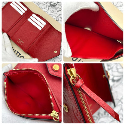 Louis Vuitton Empreinte Portefeuille Victorine Red Wallet — view 6